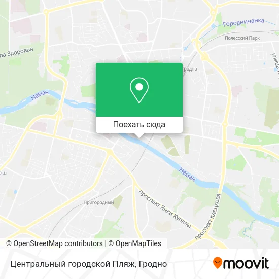 Карта Центральный городской Пляж