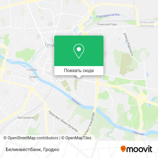 Карта Белинвестбанк