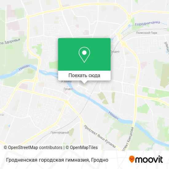 Карта Гродненская городская гимназия