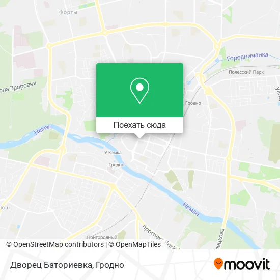 Карта Дворец Баториевка