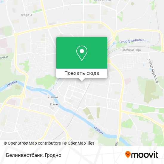 Карта Белинвестбанк