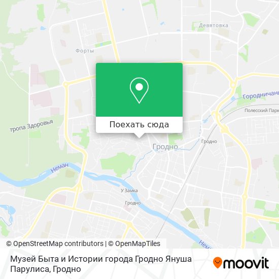 Карта Музей Быта и Истории города Гродно Януша Парулиса