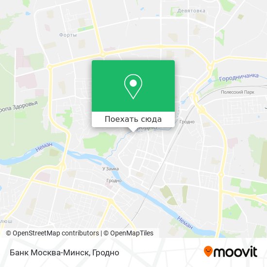 Карта Банк Москва-Минск