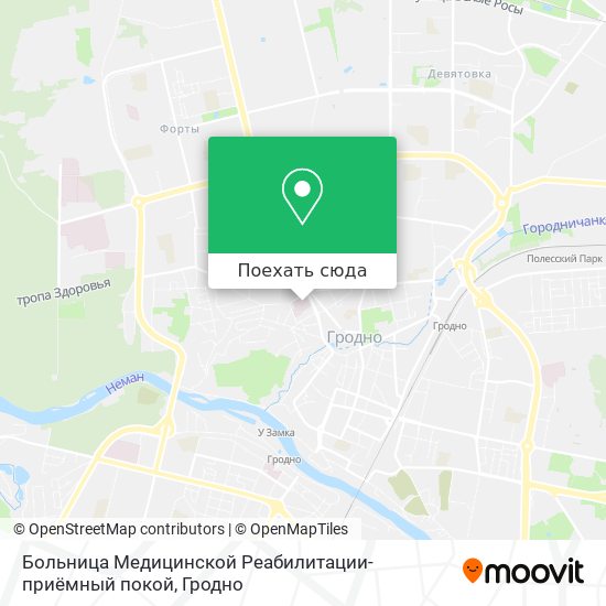 Карта Больница Медицинской Реабилитации-приёмный покой