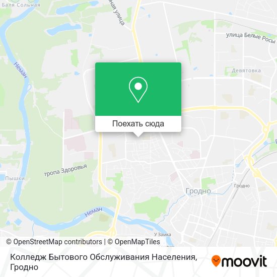 Карта Колледж Бытового Обслуживания Населения
