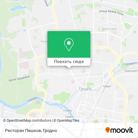 Карта Ресторан Пешков