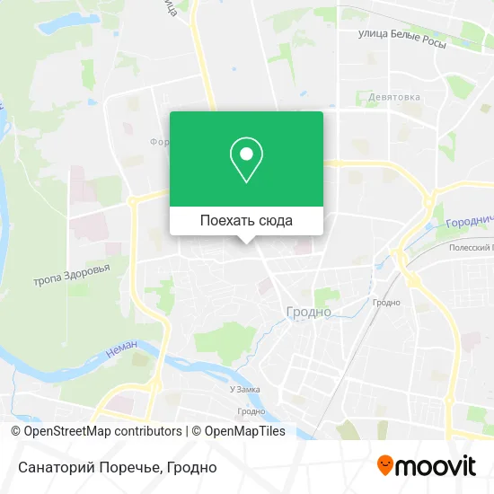 Карта Санаторий Поречье