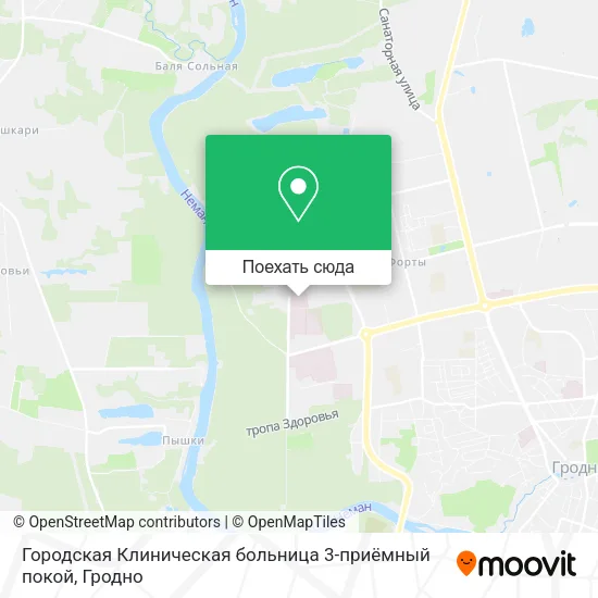 Карта Городская Клиническая больница 3-приёмный покой