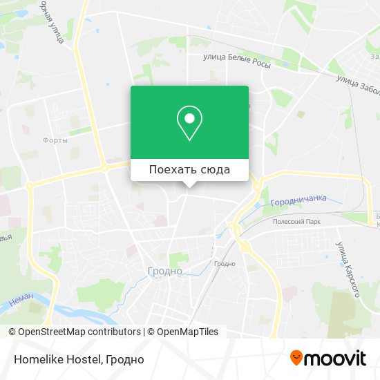 Карта Homelike Hostel