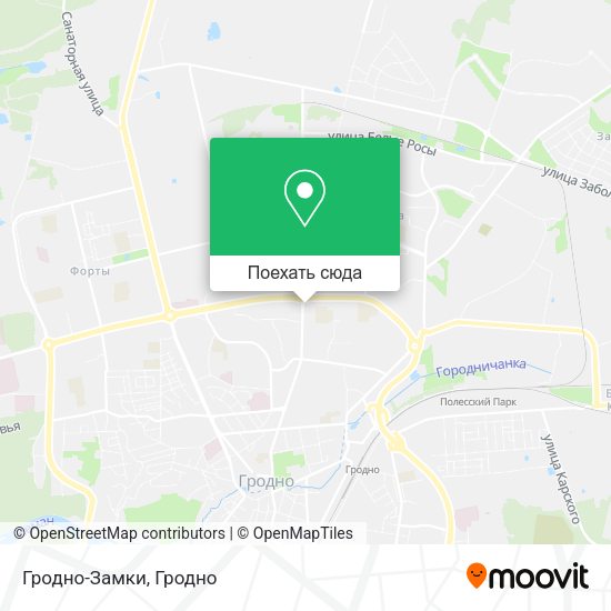 Карта Гродно-Замки
