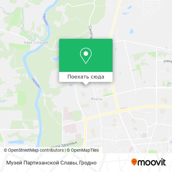 Карта Музей Партизанской Славы