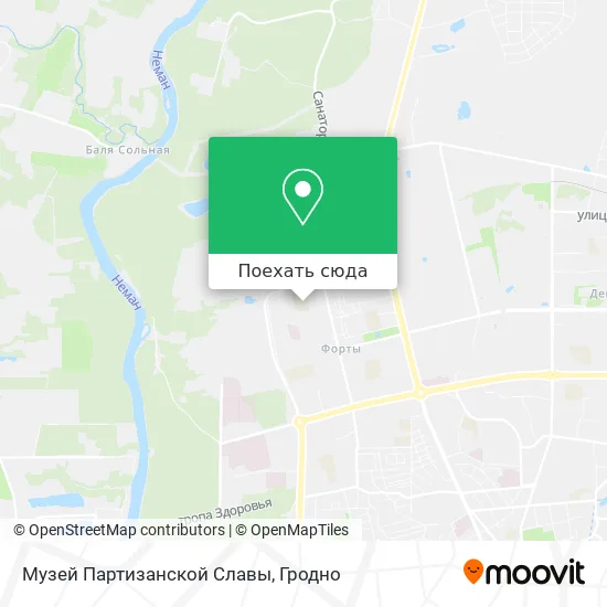 Карта Музей Партизанской Славы