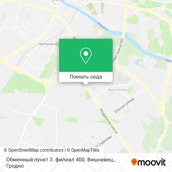 Карта Обменный пункт 3. филиал 400. Вишневец.