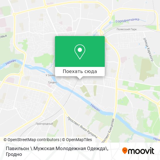 Карта Павильон \ Мужская Молодежная Одежда\