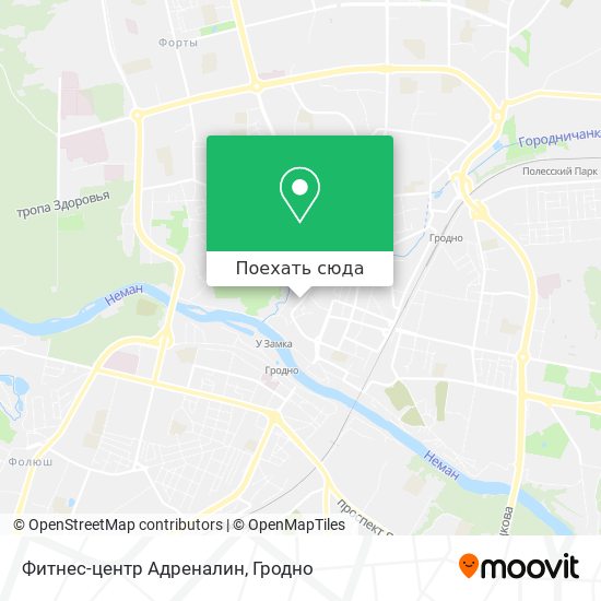 Карта Фитнес-центр Адреналин
