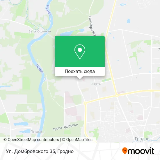 Карта Ул. Домбровского 35