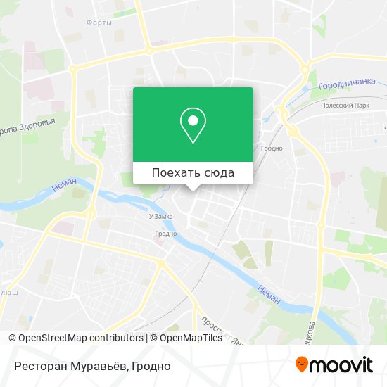 Карта Ресторан Муравьёв