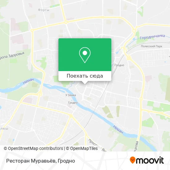 Карта Ресторан Муравьёв