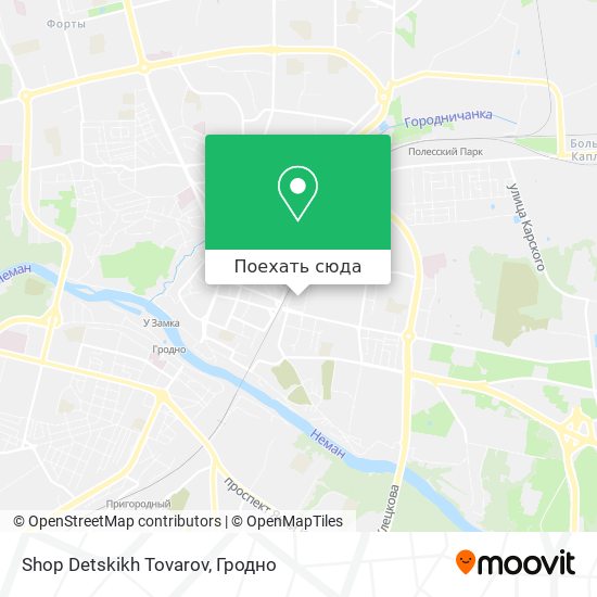 Карта Shop Detskikh Tovarov