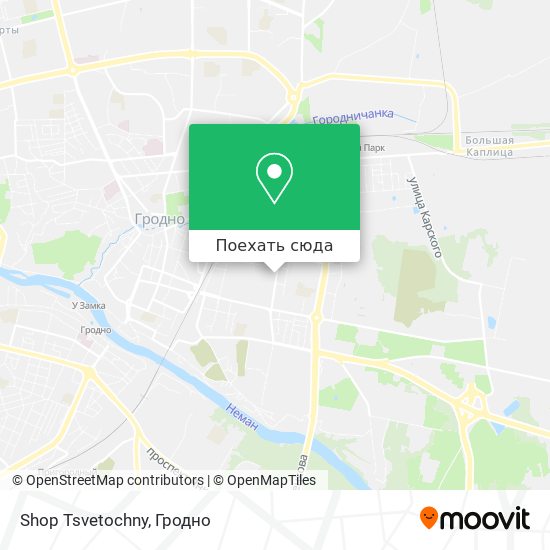 Карта Shop Tsvetochny