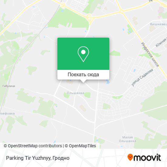 Карта Parking Tir Yuzhnyy