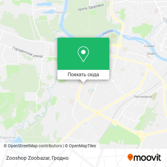 Карта Zooshop Zoobazar