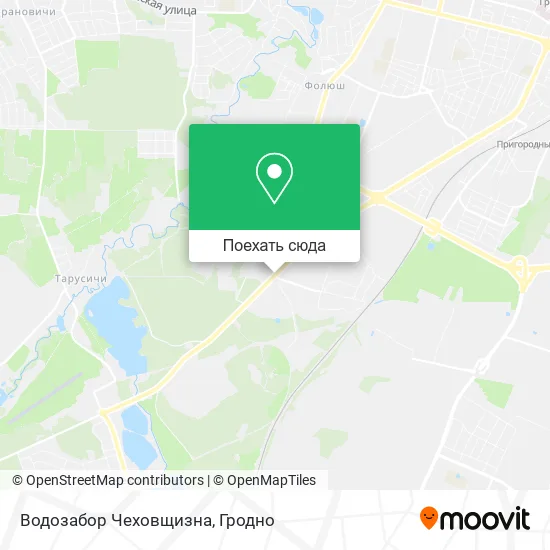 Карта Водозабор Чеховщизна