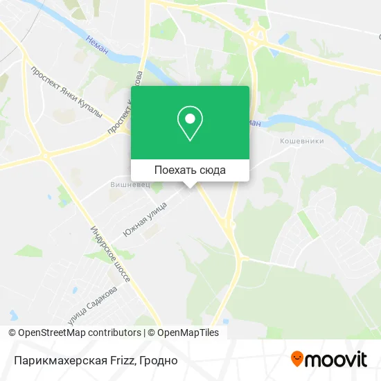 Карта Парикмахерская Frizz