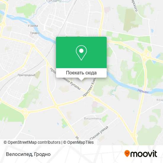 Карта Велосипед