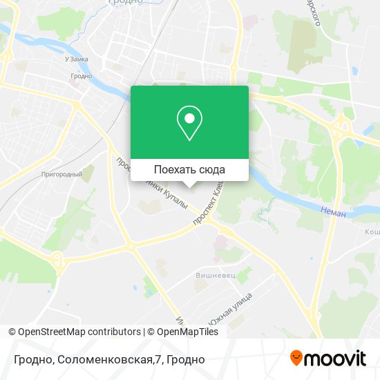 Карта Гродно, Соломенковская,7