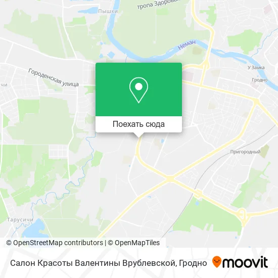 Карта Салон Красоты Валентины Врублевской