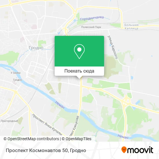 Карта Проспект Космонавтов 50