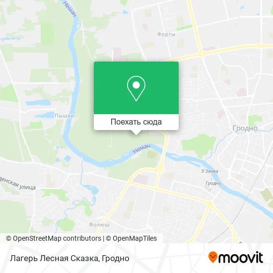 Карта Лагерь Лесная Сказка