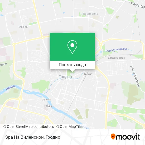 Карта Spa На Виленской