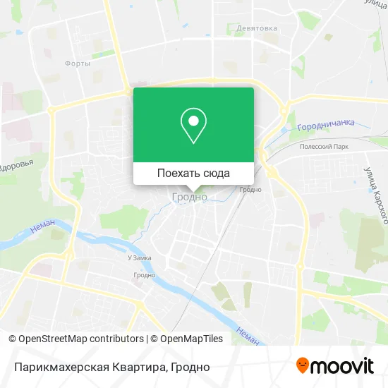 Карта Парикмахерская Квартира