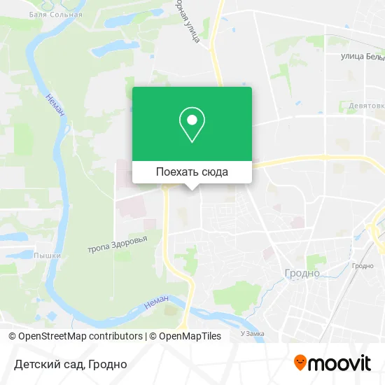 Карта Детский сад
