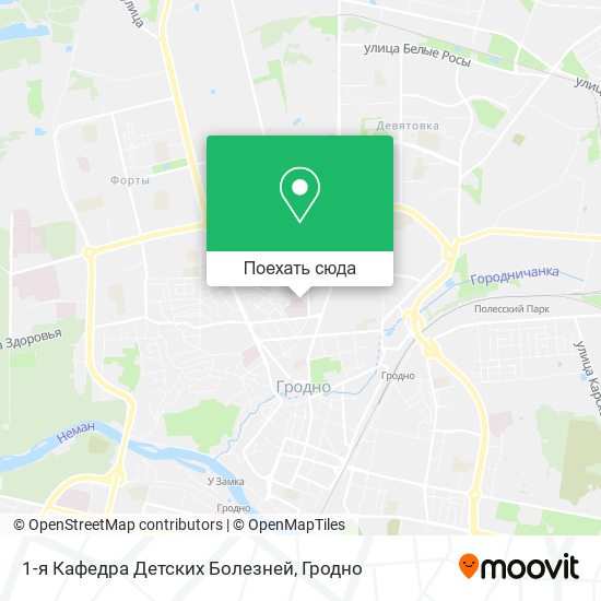 Карта 1-я Кафедра Детских Болезней