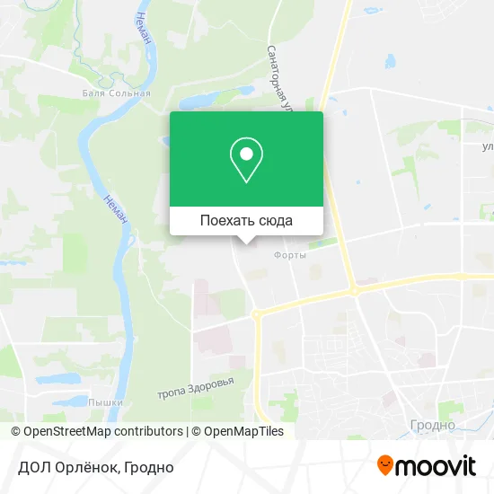 Карта ДОЛ Орлёнок
