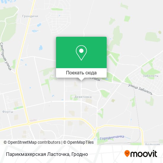 Карта Парикмахерская Ласточка
