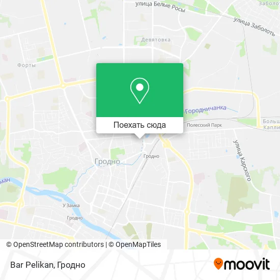 Карта Bar Pelikan