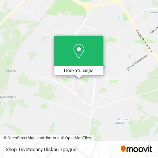 Карта Shop Tsvetochny Diskau
