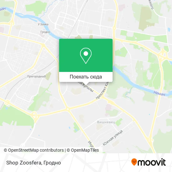 Карта Shop Zoosfera