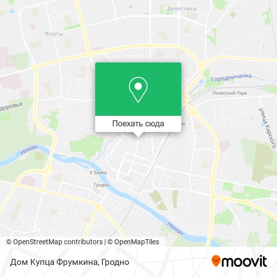 Карта Дом Kупца Фрумкина