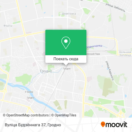 Карта Вуліца Будзённага 37