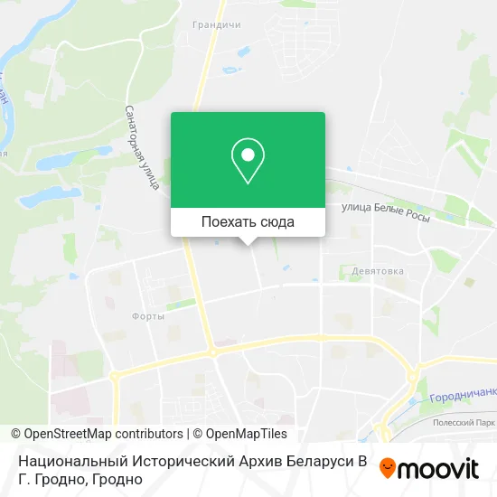 Карта Национальный Исторический Архив Беларуси В Г. Гродно