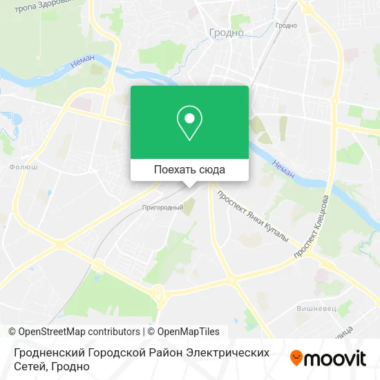 Карта Гродненский Городской Район Электрических Сетей