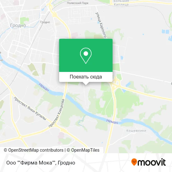 Карта Ооо ""Фирма Мока""