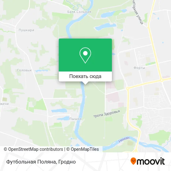 Карта Футбольная Поляна
