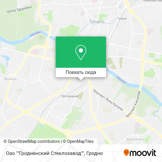 Карта Оао ""Гродненский Стеклозавод""