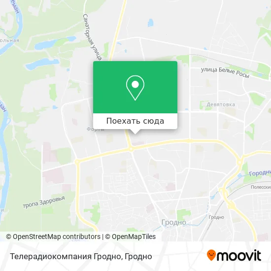 Карта Телерадиокомпания Гродно